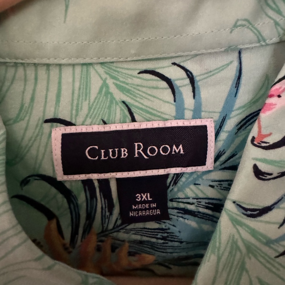 Club Room cruise / beach shirt. Button down. Size 3XL